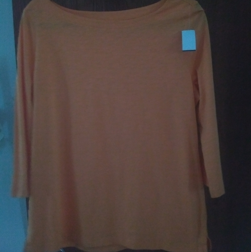 Ann Taylor Loft orange t-shirt